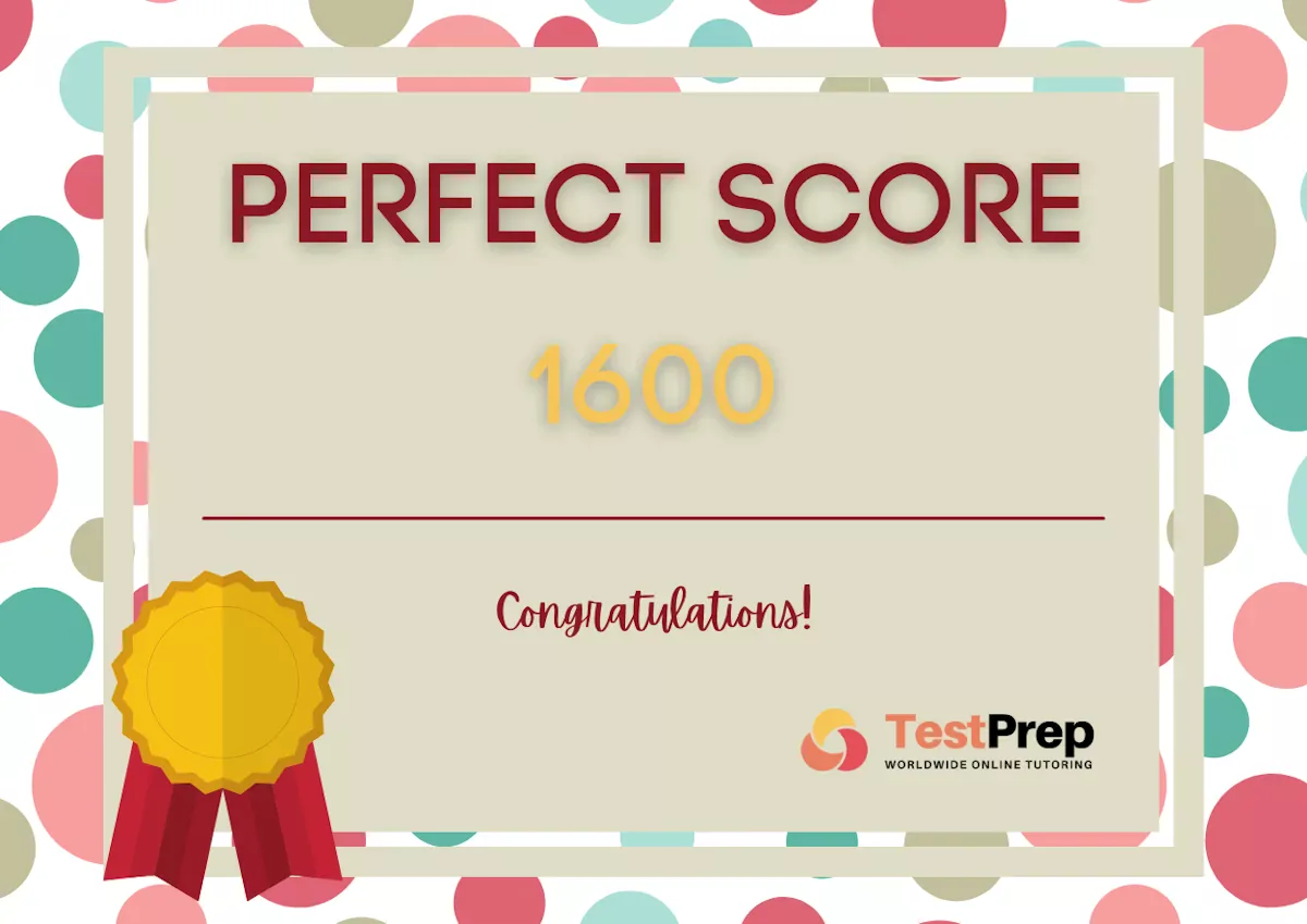 SAT 1600 perfect sat score